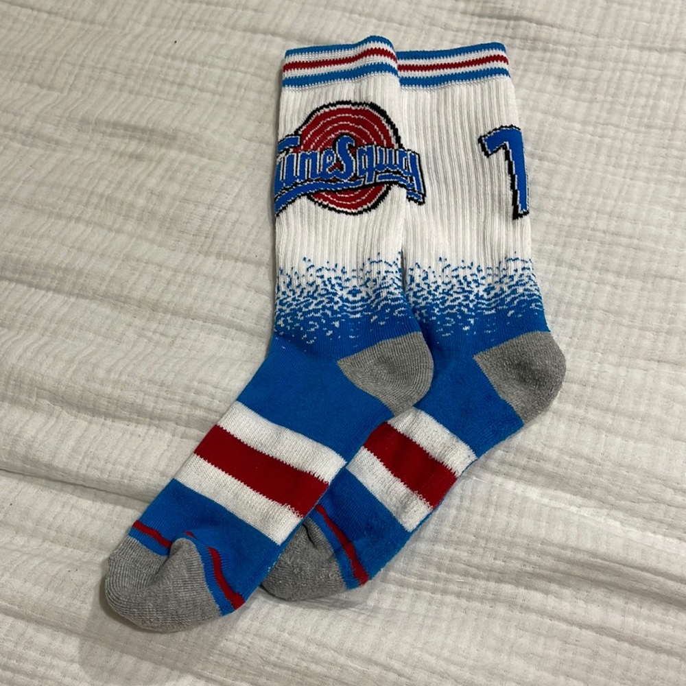 tune squad athletic socks!
